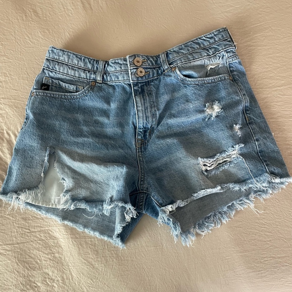 Distressed Denim Women Shorts